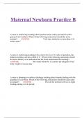 Maternal Newborn Practice B