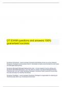 DT EXAM questions and answers 100% guaranteed success.