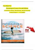 TEST BANK for Psychological Science, 7th Edition by Elizabeth A. Phelps, Elliot Berkman, | Verified Chapter's 1 - 15 | Complete Newest Version
