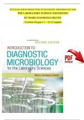 TEST BANK for Introduction to Diagnostic Microbiology for the Laboratory Sciences 2nd Edition By Maria Dannessa Delost | Verified Chapter's 1 - 24 | Complete Newest Version