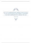 RN VATI COMPREHENSIVE PREDICTOR 2023 REAL EXAM 180 QUESTIONS AND CORRECT ANSWERS&sol; VATI RN COMPREHENSIVE PREDICTOR 2023