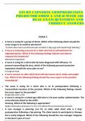 ATI RN CAPSTONE COMPREHENSIVE PREDICTOR FORM A AND B WITH 180  REAL EXAM QUESTIONS AND CORRECT ANSWERS