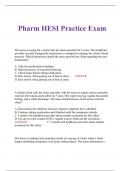 Pharm HESI Practice Exam
