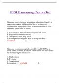 HESI Pharmacology Practice Test