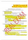 Nur2063 Essentials Of  Pathophysiology Exam 2 Essentials of Pathophysiology – Exam #2 Review Sheet Covers Modules 4, 5, and 6 – Chapters 27, 28, 29, 31, 33, 34, 36, 37, 38, 40, 41