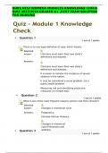 NURS 6552 WOMENS MODULES KNOWLEDGE CHECK QUIZ 2023/2024 GRADED A+ ,BEST EXAM SOLUTION FOR NURSING