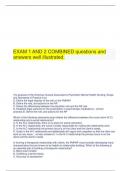 Exam 1 Adaptive Quizzing questions and answers well illustrated&period;