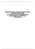 HOMEOSTASIS CASE STUDIES LATEST  UPDATE 2023/2024  APPLICATION OF HOMEOSTASIS  MECHANISM ACTIVITIES  TOP RATED 