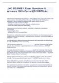 JKO SEJPME 1 Exam Questions & Answers 100&percnt; Correct&lpar;SCORED A&plus;&rpar;