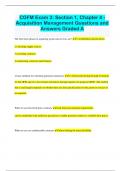 CGFM Exam 3: Section 1, Chapter 4 - Acquisition Management Questions and Answers Graded A