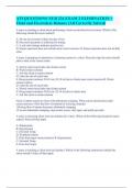 ATI QUESTIONS NUR 234 EXAM 2 ELIMINATION &plus; Fluid and Electrolyte Balance &lpar;All Correctly Solved&rpar;