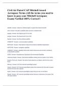 Civil Air Patrol CAP Mitchell Award Aerospace Terms (All the terms you need to know to pass your Mitchell Aerospace Exam) Verified 100% Correct!!