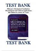 TEST BANK For Pilbeam's Mechanical Ventilation: Physiological and Clinical Applications 8th Edition by James M. Cairo ISBN 9780323871648 Chapter 1 - 23 | Complete Guide A+