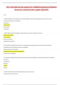 C211 OA Exam for the course C211 Global Economics at Western Governors University New update 2023&sol;2024