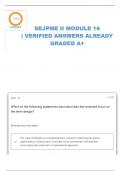 SENIOR ENLISTED JOINT PROFESSIONAL MILITARY EDUCATION (SEJPME) II MODULE 16 QUESTIONS & ANSWERS