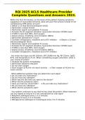 RQI 2025 ACLS Healthcare Provider Complete Questions and Answers 2023&period;