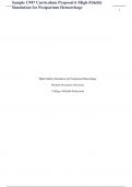 Sample C947 Curriculum Proposal 6 &sol;High-Fidelity Simulation for Postpartum Hemorrhage Course MSN ED C947 Institution Western Governors University HIGH-FIDELITY SIMULATION FOR POSTPARTUM HEMORRHAGE 2 Executive Summary This proposal addresses a curriculum g