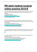 ATI RN ADULT MEDICAL SURGICAL PROCTORED EXAM 2019 B&period; QUESTIONS WITH 100&percnt; CORRECT ANSWERS&period;