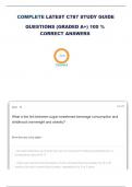  COMPLETE LATEST C787 STUDY GUIDE QUESTIONS (GRADED A+) 100 % CORRECT ANSWERS