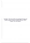 Test Bank - Ebersole and Hess Gerontological Nursing and Healthy Aging in Canada, 5th Edition (Boscart, 2023), Chapter 1-28 | All Chapters