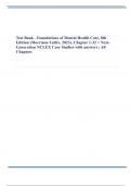 Test Bank - Foundations of Mental Health Care, 6th, 7th and 8th Edition by Morrison-Valfre | All Chapters