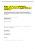 RCDD CH2 ELECTROMAGNETIC COMPATIBILITY EXAM QUESTIONS AND ANSWERS.