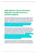 BUNDLE FOR  AHIP 2023/2024 STUDY SET Module 1-5 100% CORRECT ANSWERS | ALREADY PASSED