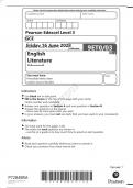 Pearson Edexcel GCE English Literature Advanced paper 3&lpar;9ET0&sol;03&rpar;QUESTION PAPER for June 2023