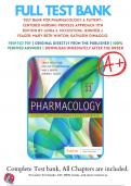 Test Bank for Pharmacology 9th 10th 11th Edition A PatientCentered Nursing Process Approach By Linda McCuistion- Kathleen DiMaggio- Mary Beth Winton- Jennifer Yeager |Complete Guide A+