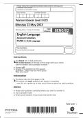 Pearson Edexcel GCE English Language Advanced subsidiary Paper 2(8EN0/02)June 2023 Question paper