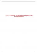 WGU C779 Practice Test B Questions and Answers with Complete Solutions