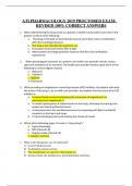 ATI PHARMACOLOGY 2019 PROCTORED EXAM- REVISED 100&percnt; CORRECT ANSWERS