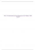 WGU C724 Information Systems Management Unit 5 Module 7 100&percnt; Correct