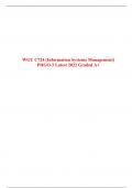 WGU C724 (Information Systems Management) PHGO-3 Latest 2022 Graded A+