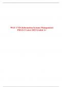 WGU C724 &lpar;Information Systems Management&rpar; PHGO-3 Latest 2022 Graded A&plus;