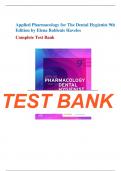 Test Bank for Applied Pharmacology for The Dental Hygienist 9th Edition by Elena Bablenis Haveles
