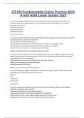 ATI RN Fundamentals Online Practice 2019 A with NGN Latest Update 2023