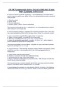 ATI RN Fundamentals Online Practice 2019-2023 B with NGN Questions and Answers