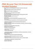 PGA Q-Level Test 3&period;0 &lpar;Answered&rpar; Verified Solution
