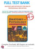 Solutions Manual for Anatomy Physiology and Disease for the Health Professions 3rd Edition by Jahangir Moini 9780073402222 Chapter 1-22 All Chapters included with Rationals