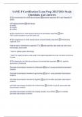SANE-P Certification Exam Prep 2023&sol;2024 Study Questions And Answers