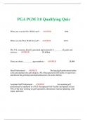 PGA PGM 3.0 Qualifying Quiz