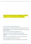 Texas Fire Alarm Rules and Statutes TFM11 questions and answers well illustrated