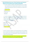 NUR 198 Maternity exam 3 final Questions and Answers 100&percnt;Correct&sol;Verified Latest Update 2022&sol;2023 NUR 198 Maternity exam 3 final Questions and Answers 100&percnt;Correct&sol;Verified Latest Update 2022&sol;2023