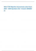 WGU C720 Objective Assessmenty Latest Exam 2023 – 2024 Questions And   Answers GRADED A+  
