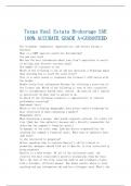 Texas Real Estate Brokerage SAE 100% ACCURATE GRADE A+GURANTEED