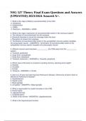 NSG 527 Theory Final Exam Questions and Answers &lpar;UPDATED&rpar; 2023&sol;2024 Assured A&plus;&period;