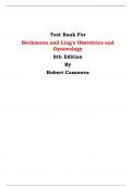 Test Bank For Beckmann and Ling's Obstetrics and Gynecology  8th Edition By Robert Casanova  | Chapter 1 – 50, Latest Edition|