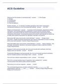 ACG Guideline Questions and Answers 100&percnt; correct