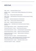 ACG CxA QUESTIONS AND ANSWERS 2023
